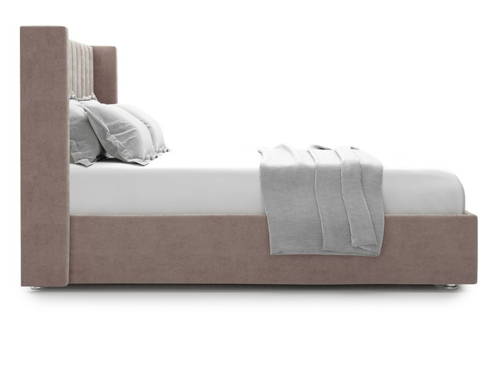 Кровать Premium Mellisa 2 160х200 бежево-коричневого цвета с подъемным механизмом  - лучшие Кровати для спальни в INMYROOM
