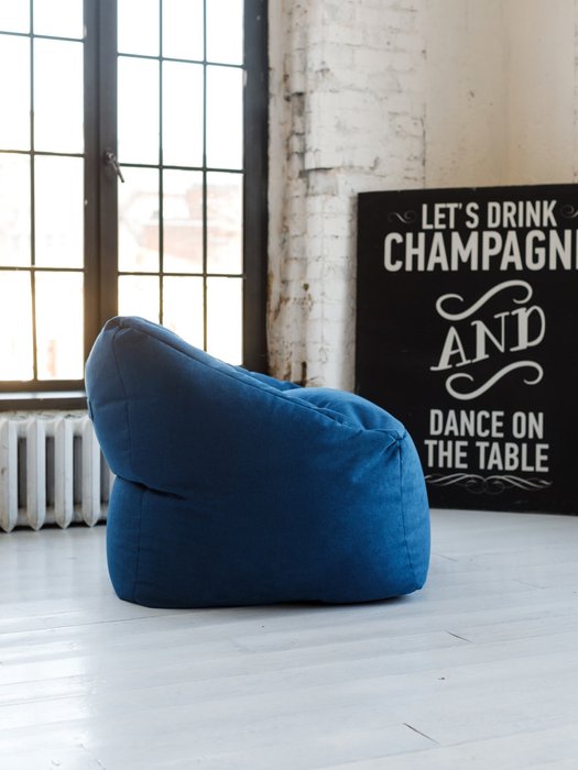 Кресло Gap синего цвета - лучшие Бескаркасная мебель в INMYROOM