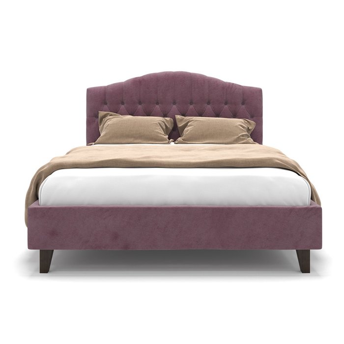 Кровать Hannah сиреневого цвета на ножках 160х200 - купить Кровати для спальни по цене 64900.0