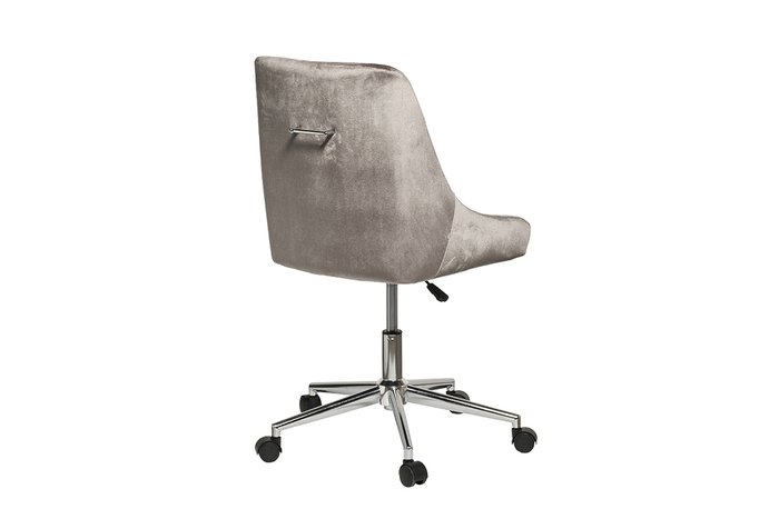 Кресло офисное в обивке из велюра серого цвета - лучшие Офисные кресла в INMYROOM