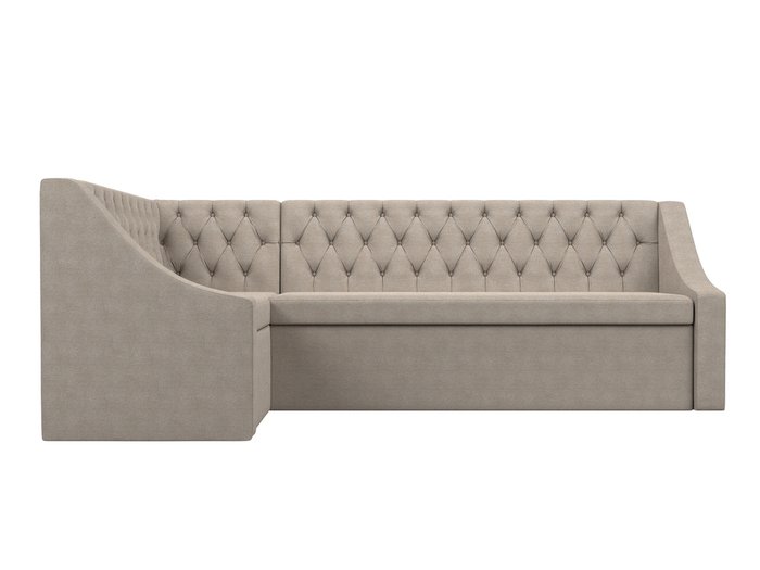 Угловой диван-кровать Мерлин бежевого цвета левый угол - купить Угловые диваны по цене 49999.0