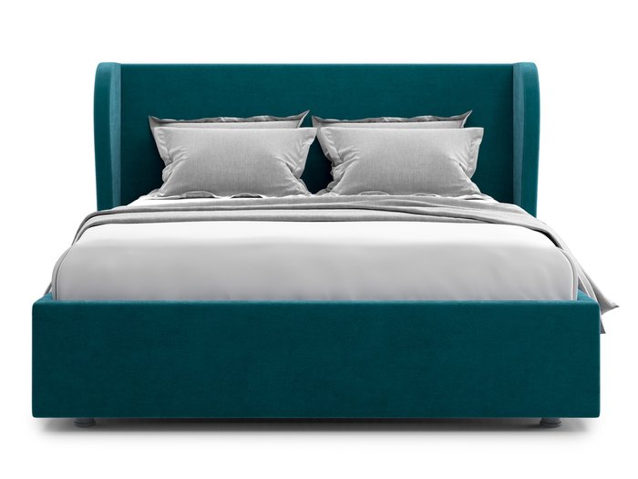 Кровать Tenno 140х200 сине-зеленого цвета с подъемным механизмом  - купить Кровати для спальни по цене 49600.0
