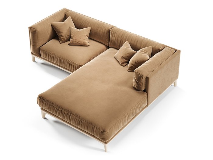 Угловой диван Case коричневого цвета - лучшие Угловые диваны в INMYROOM