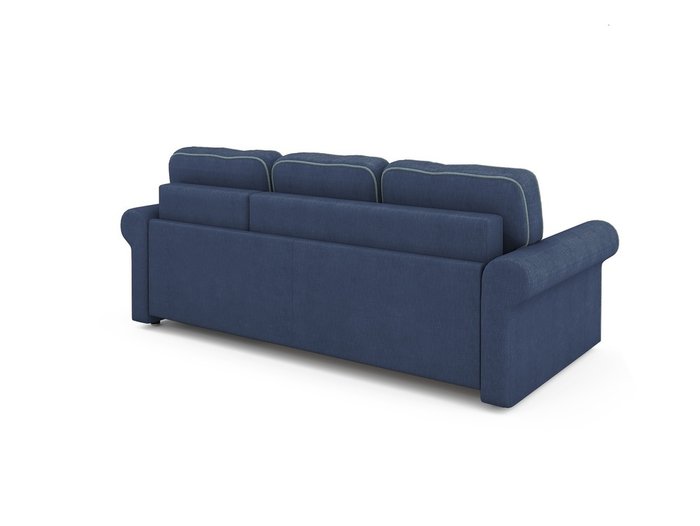 Угловой раскладной диван Tulon левый синего цвета - лучшие Угловые диваны в INMYROOM