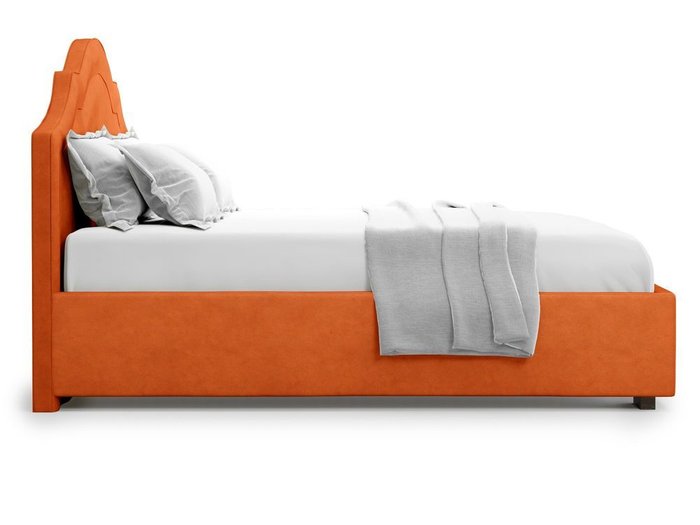 Кровать с подъемным механизмом Madzore 140х200 оранжевого цвета - лучшие Кровати для спальни в INMYROOM