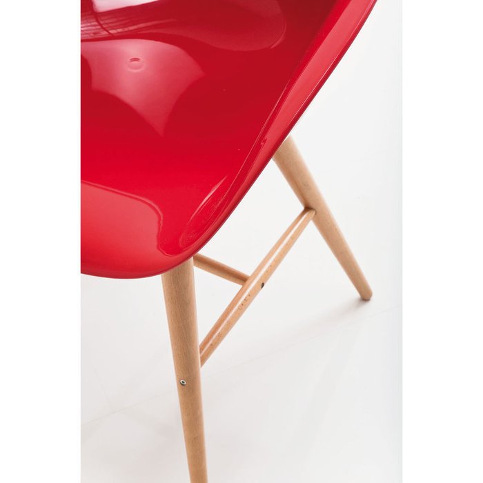 Стул с подлокотниками Forum красного цвета - лучшие Обеденные стулья в INMYROOM