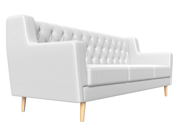 Диван Брайтон Люкс белого цвета (экокожа) - лучшие Прямые диваны в INMYROOM