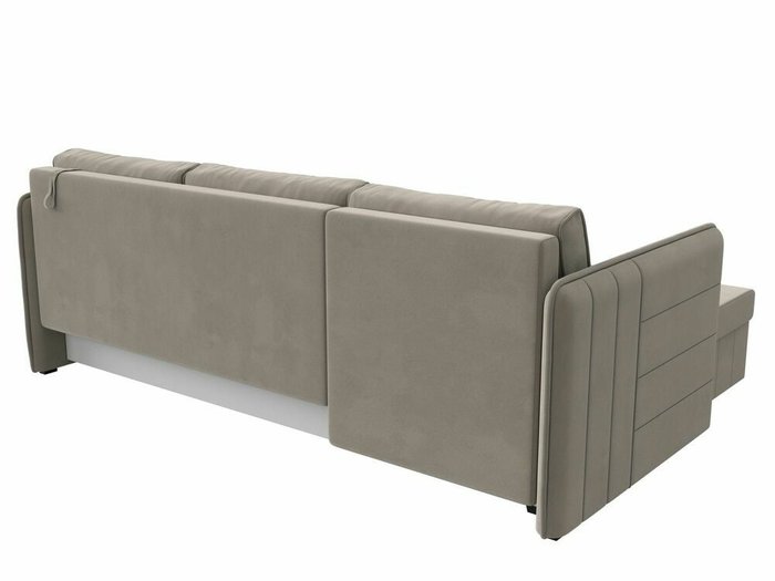 Угловой диван-кровать Слим бежевого цвета левый угол - купить Угловые диваны по цене 28999.0