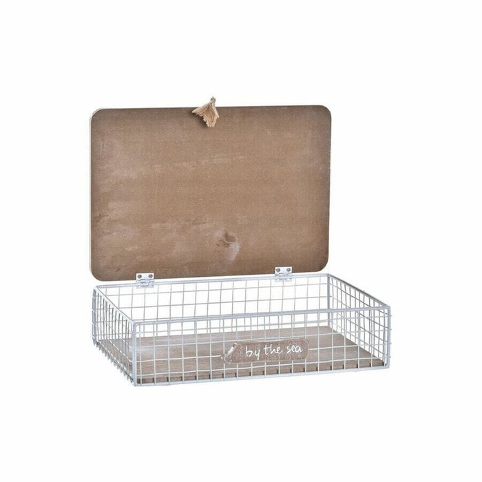 Шкатулки Декоративный шкафчик DKD Home Decor Белый Коричневый Деревянный Металл 24 x 16 x 6 cm - лучшие Аксессуары для гостиной в INMYROOM Шкатулки Декоративный шкафчик DKD Home Decor Белый Коричневый Деревянный Металл 24 x 16 x 6 cm - лучшие Аксессуары для гостиной в INMYROOM