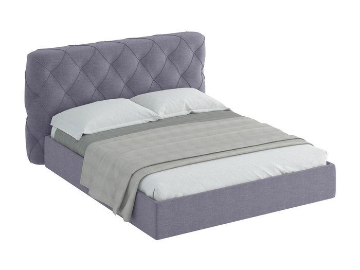 Кровать Ember серо-синего цвета 180х200