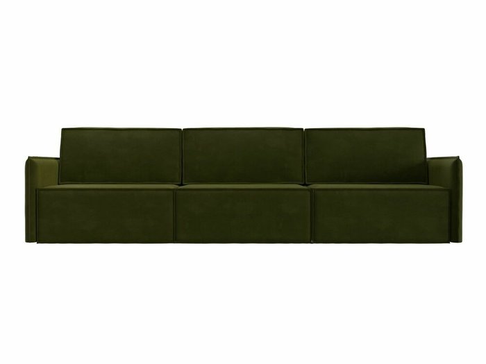 Прямой диван-кровать Либерти лонг зеленого цвета - купить Прямые диваны по цене 74999.0