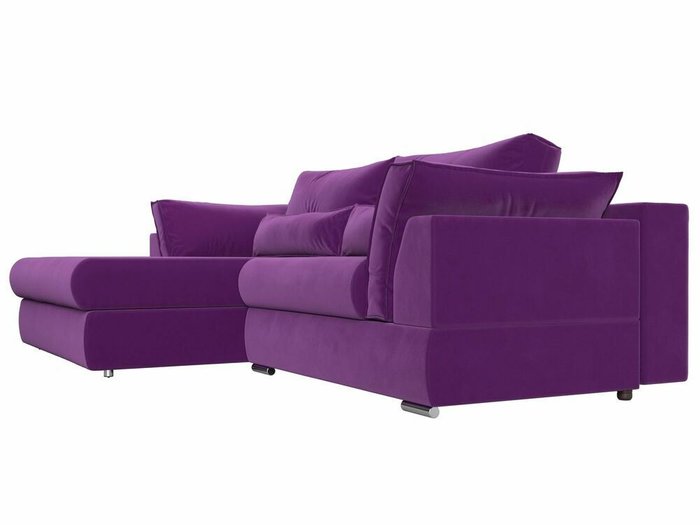 Угловой диван-ковать Пекин фиолетового цвета угол левый - лучшие Угловые диваны в INMYROOM