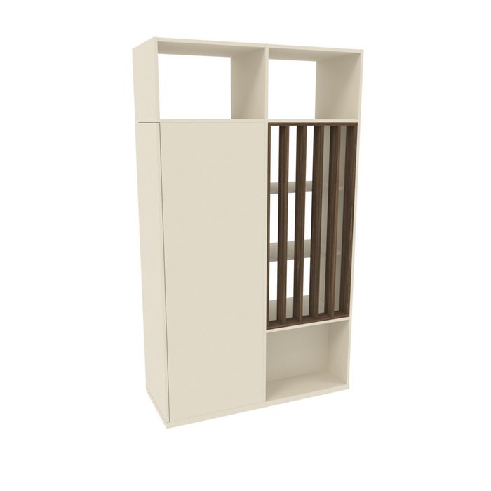 Перегородка-шкаф Разделение П3110.3 цвета сатин - лучшие Стеллажи в INMYROOM Перегородка-шкаф Разделение П3110.3 цвета сатин - лучшие Стеллажи в INMYROOM