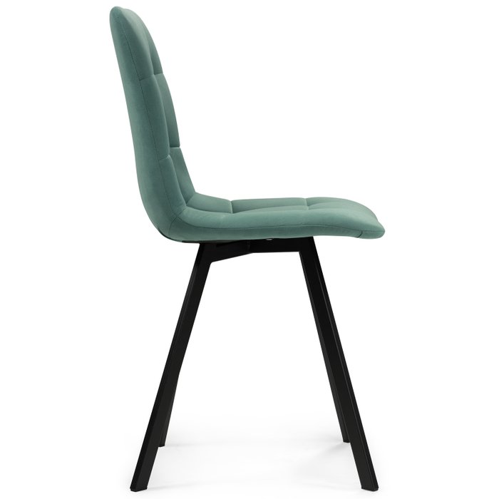 Стул Чилли зеленого цвета на черных ножках - лучшие Обеденные стулья в INMYROOM