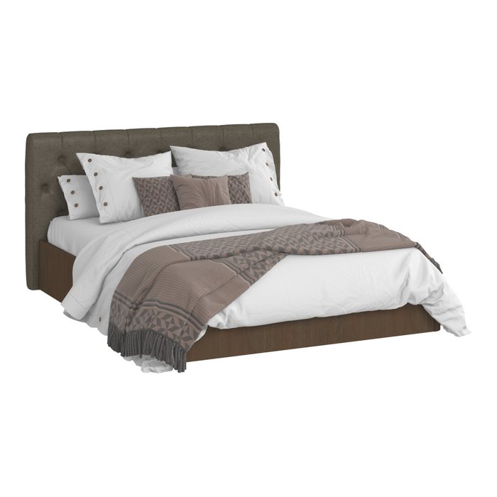 Кровать Сиена 180х200 с серым изголовьем и подъемным механизмом - лучшие Кровати для спальни в INMYROOM