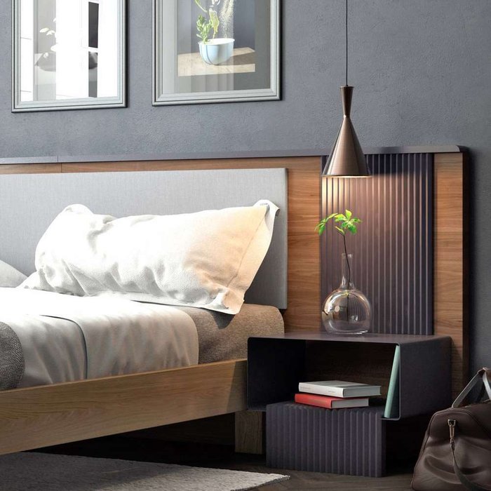 Комплект для спальни Tesla-C мягкий 180х200 - лучшие Спальные гарнитуры в INMYROOM