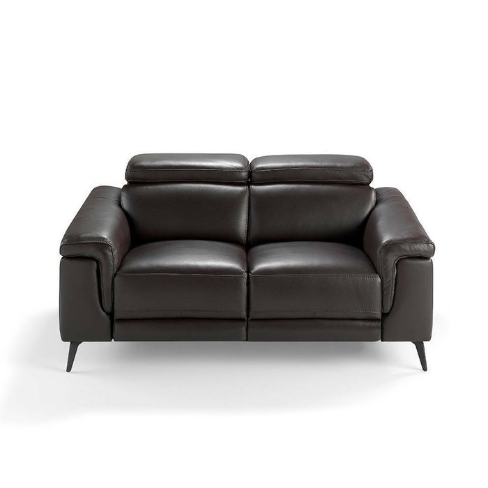 Диван двухместный темно-коричневого цвета - лучшие Прямые диваны в INMYROOM
