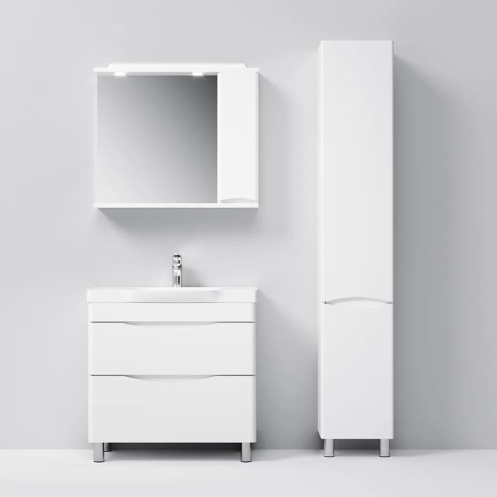 Шкаф-пенал Like белого цвета - лучшие Пеналы для ванной комнаты в INMYROOM