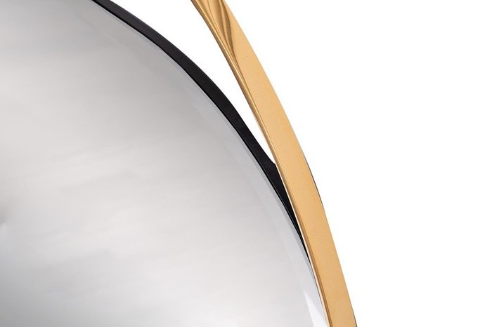 Настенное зеркало кругло в металлической раме - купить Настенные зеркала по цене 25200.0