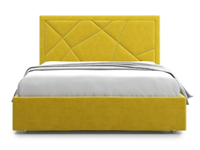 Кровать Premium Milana 3 140х200 желтого цвета с подъемным механизмом - купить Кровати для спальни по цене 67000.0