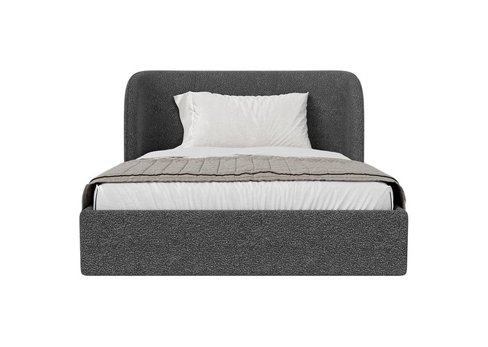 Кровать Classic 140х200 темно-серого цвета с подъемным механизмом - купить Кровати для спальни по цене 107600.0 Кровать Classic 140х200 темно-серого цвета с подъемным механизмом - купить Кровати для спальни по цене 107600.0