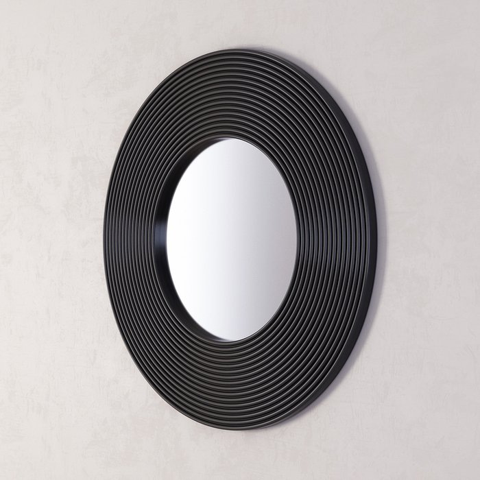 Зеркало Rings черного цвета - купить Настенные зеркала по цене 25000.0