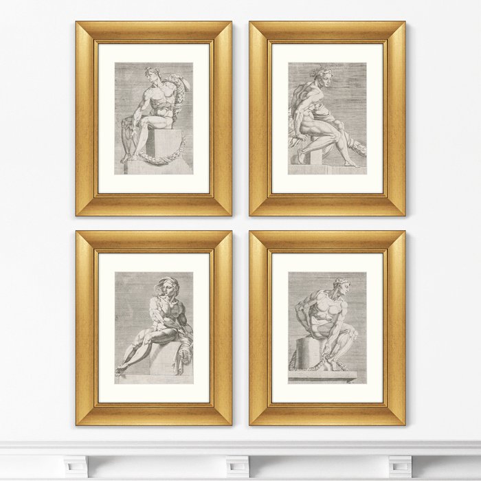 Набор из четырех репродукций картин На Пантеоне, 1551г.