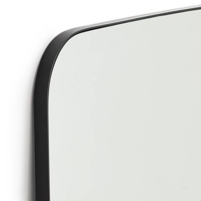 Настенное металлическое зеркало Lodus черного цвета - лучшие Настенные зеркала в INMYROOM