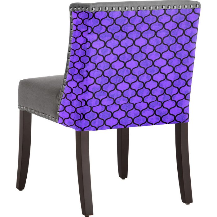 Стул с мягкой обивкой Violet серый - лучшие Обеденные стулья в INMYROOM