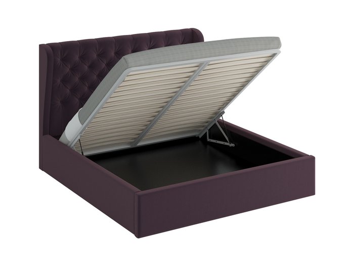 Кровать Jazz Lift фиолетового цвета 200х200 - купить Кровати для спальни по цене 68690.0