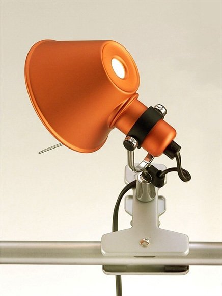 Настенный светильник Artemide TOLOMEO MICRO INC PINZA ARANCIO - купить Бра и настенные светильники по цене 19640.0