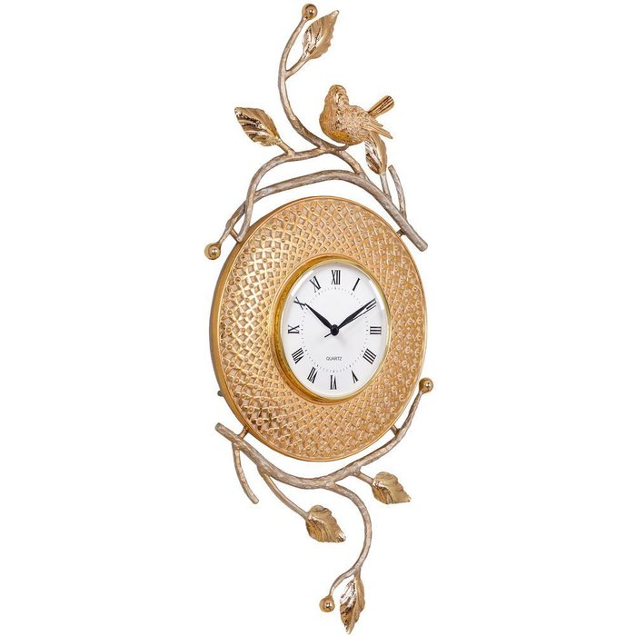 Часы настенные Терра Флер золотого цвета