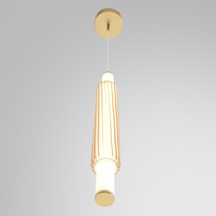 Бра подвесное светодиодное/подвесной светильник Lumion Trendy 8259/15WCL золото/амбер, металл/акрил/стекло LED 15W 4000К 220V - лучшие Бра и настенные светильники в INMYROOM
