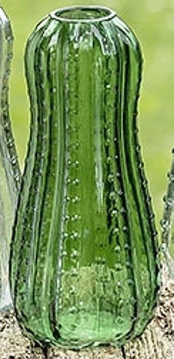 Ваза Cactus из зеленого стекла