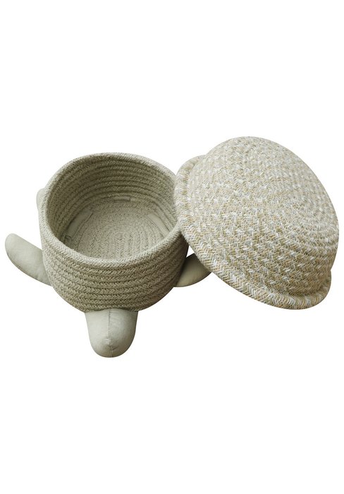 Корзина Черепашка бежевого цвета - купить Плетеные корзины по цене 4320