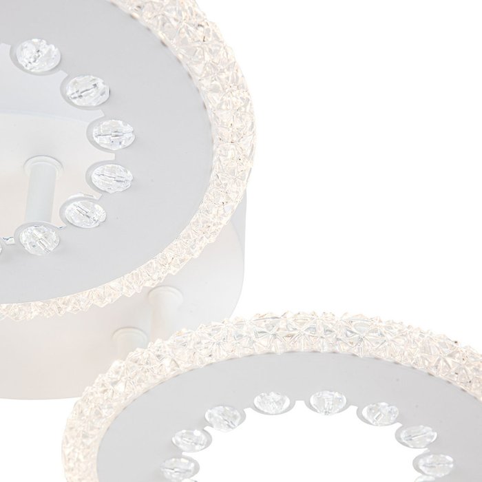 Потолочная светодиодная люстра Dew белого цвета - купить Потолочные люстры по цене 5500.0