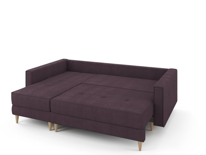 Угловой раскладной диван Отто  левый бледно-лилового цвета - купить Угловые диваны по цене 77700.0
