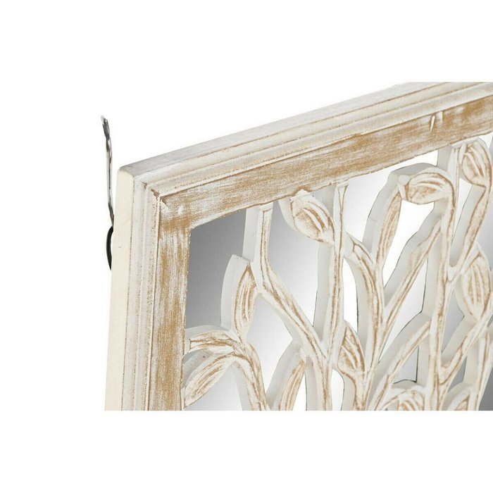 Зеркало Дерево Белый Деревянный MDF (45 x 2,5 x 65 cm) - купить Декор стен по цене 9148.0