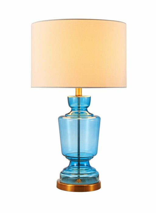 Настольная лампа Дора голубого цвета - купить Настольные лампы по цене 16198.0