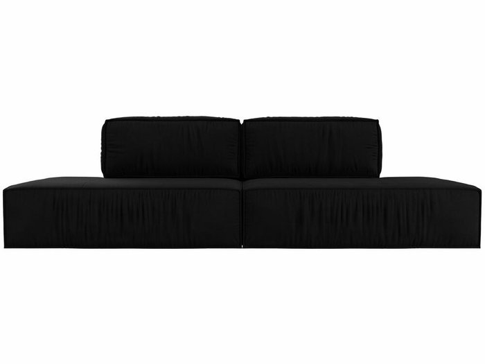 Прямой диван-кровать Прага лофт черного цвета - купить Прямые диваны по цене 73999.0