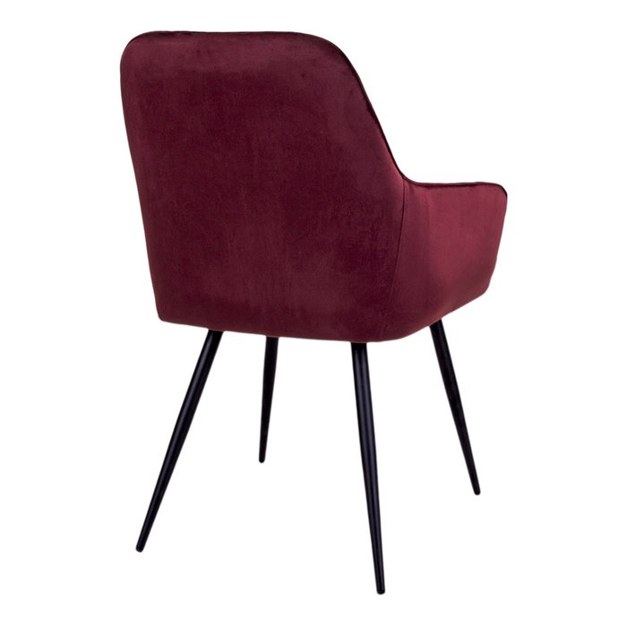 Стул с подлокотником Harbo бордового цвета - лучшие Обеденные стулья в INMYROOM
