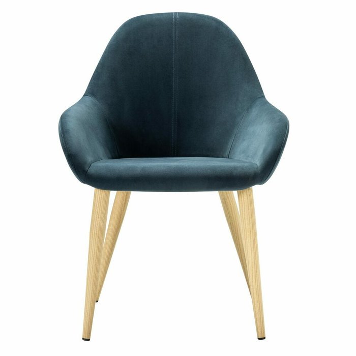 Стул-кресло Kent Diag сине-бежевого цвета - купить Обеденные стулья по цене 10990.0