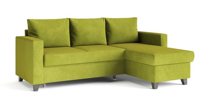 Угловой диван-кровать Эмилио зеленого цвета - купить Угловые диваны по цене 62608.0