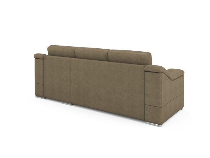 Угловой раскладной диван Liverpool правый светло-коричневого цвета - лучшие Угловые диваны в INMYROOM