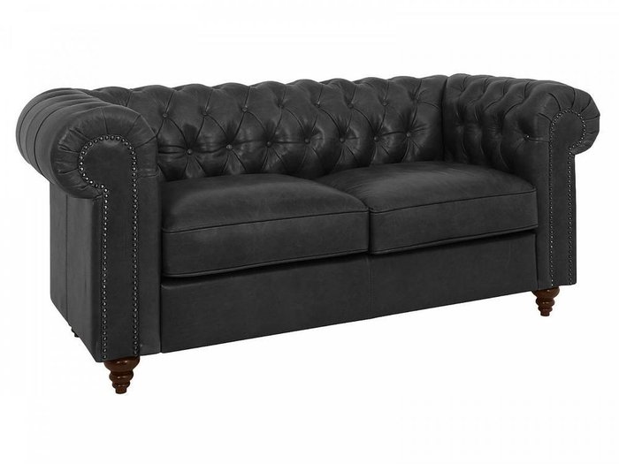 Диван Chester Classi черного цвета - купить Прямые диваны по цене 231030.0
