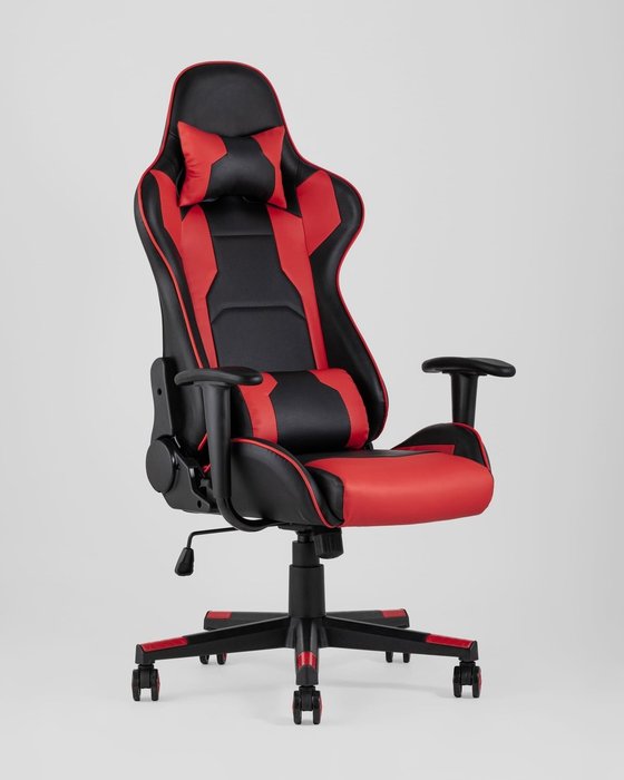 Кресло игровое Top Chairs Diablo черно-красного цвета - купить Офисные кресла по цене 12490.0 Кресло игровое Top Chairs Diablo черно-красного цвета - купить Офисные кресла по цене 12490.0