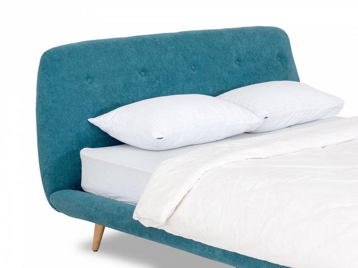 Кровать Loa сине-зеленого цвета 160x200 - лучшие Кровати для спальни в INMYROOM