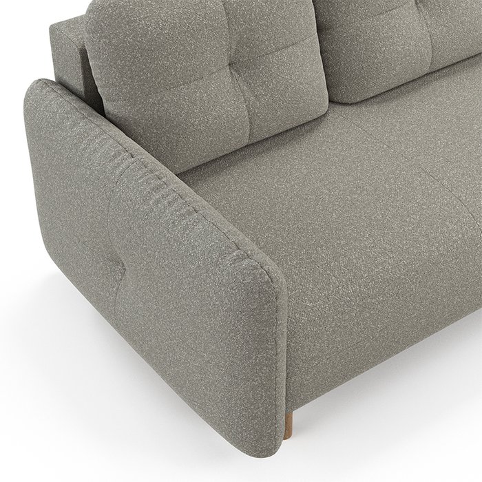 Прямой диван-кровать Anika серо-бежевого цвета - лучшие Прямые диваны в INMYROOM