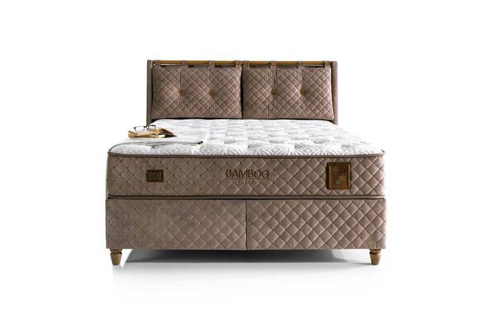 Кровать с подъёмным механизмом Bamboo Sleep 180х200 бежевого цвета - лучшие Кровати для спальни в INMYROOM