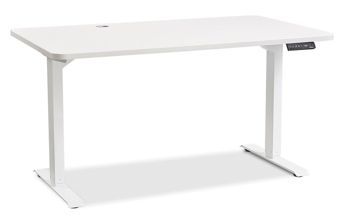 Стол письменный с регулируемой высотой New York белого цвета - лучшие Письменные столы в INMYROOM